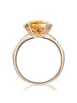 5.20ct Oval Cut Luxury Citrine Dress Ring, Available in 14kt or 18kt Rose, Yellow or White Gold