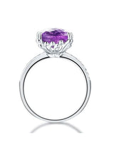 3.50ct Cushion Cut Amethyst Engagement Ring, Available in 14kt or 18kt White, Yellow or Rose Gold