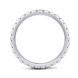 2.25ct Diamond Wedding Bands x 3, Full Eternity Rings, 925 Sterling Silver, x3 Ring Set