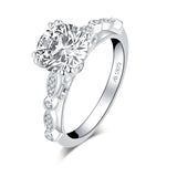 2.00ct Round Cut, Vintage Diamond Engagement Ring, 925 Silver