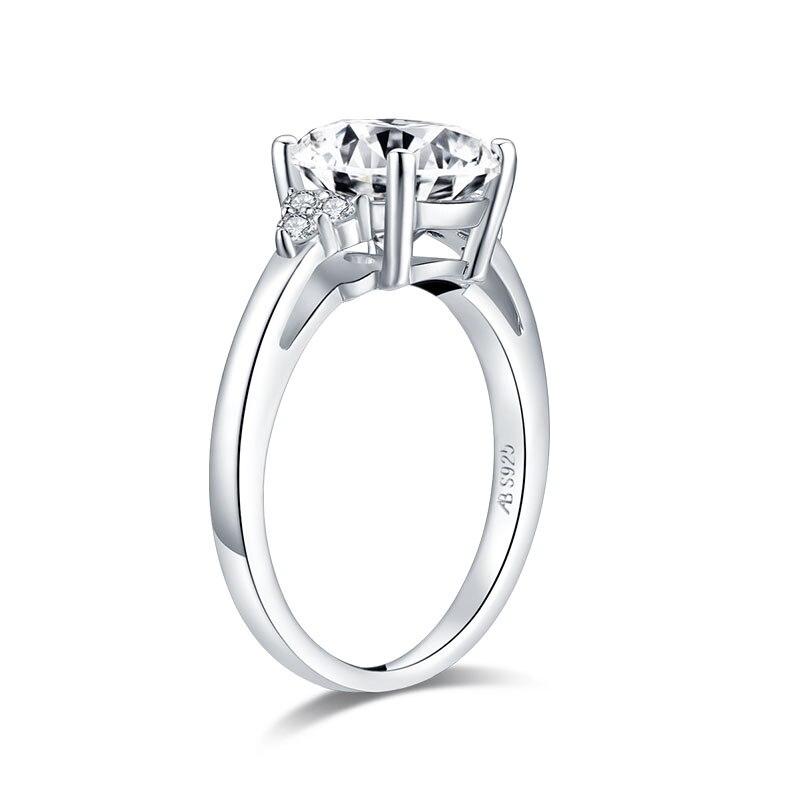 2.65ct Vintage Round Cut Diamond Engagement Ring, 925 Silver