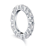 1.50ct Diamond Wedding Band, Full Eternity Ring, Different Shaped Diamonds, 925 Sterling Silver