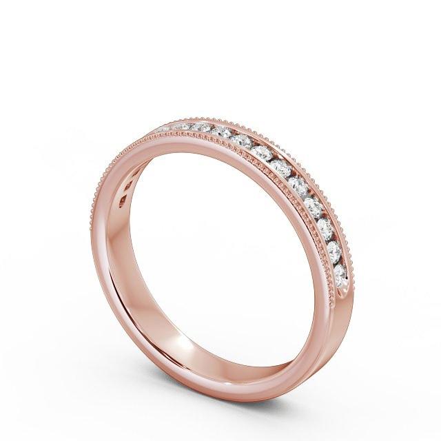 Half Eternity Ring, Round Cut With Migrain Edge