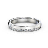 Half Eternity Ring, Round Cut Moissanite