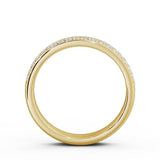 Half Eternity Ring, Round Cut Moissanite