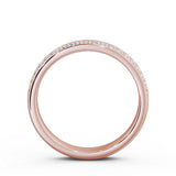 Half Eternity Ring, Round Cut Moissanite