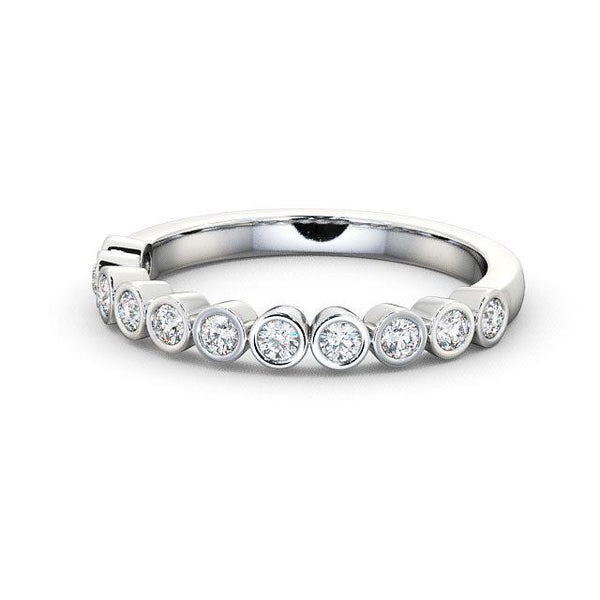 Half Eternity Ring, Round Cut Bubble Ring