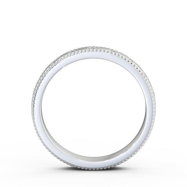 Half Eternity Ring, Round Cut, Milgrain Edge