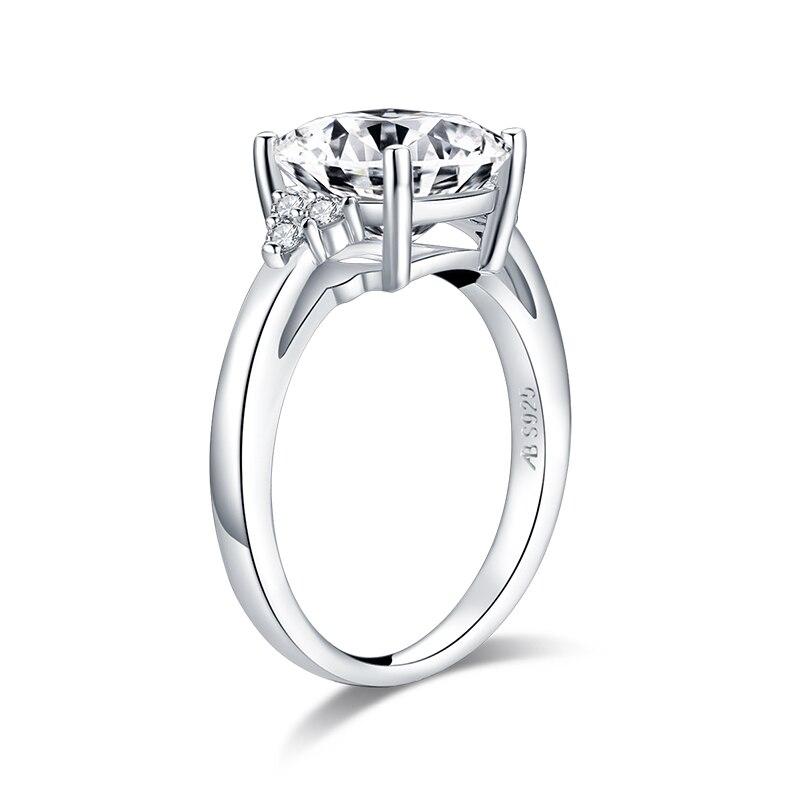 4.00ct Vintage Cushion Cut Diamond Engagement Ring, 925 Silver