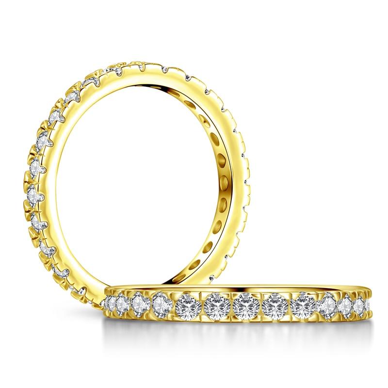 0.75ct Diamond Set Full Eternity Ring, 925 Sterling Silver