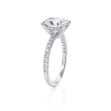 3.00ct Oval Cut Moissanite, Classic Engagement Ring, Available in White Gold or Platinum