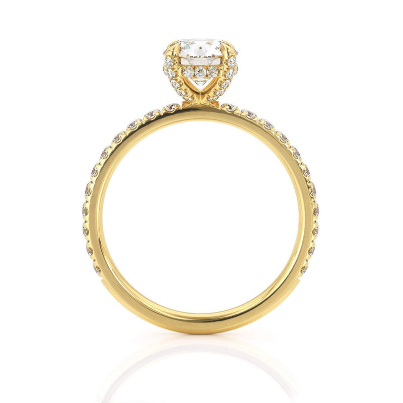 1.25ct  Round Cut Moissanite Engagement Ring, Classic Style,  Available in Yellow Gold, Rose Gold, White Gold or Platinum