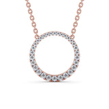 Circle Shaped Pendant 0.35ct