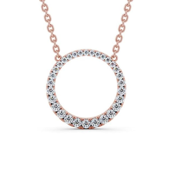 Circle Shaped Pendant 0.35ct