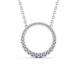 Circle Shaped Pendant 0.35ct