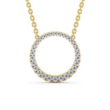 Circle Shaped Pendant 0.35ct