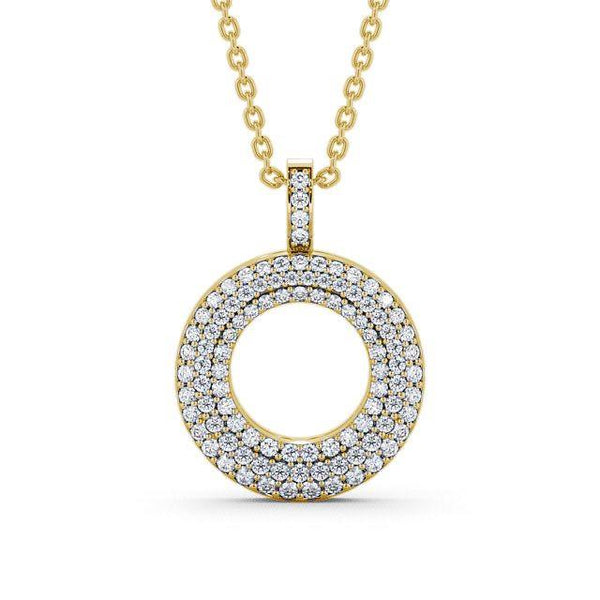 Circle Shaped Pendant 0.75ct