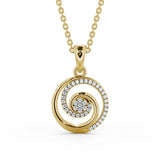 Circle Shaped Pendant 0.35ct