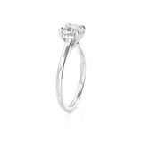 1.50ct Cushion Cut Moissanite, Classic Engagement Ring, Available in White Gold or Platinum