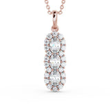 Drop Vintage Style Pendant 1.85ct