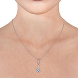 Drop Vintage Style Pendant 0.20ct