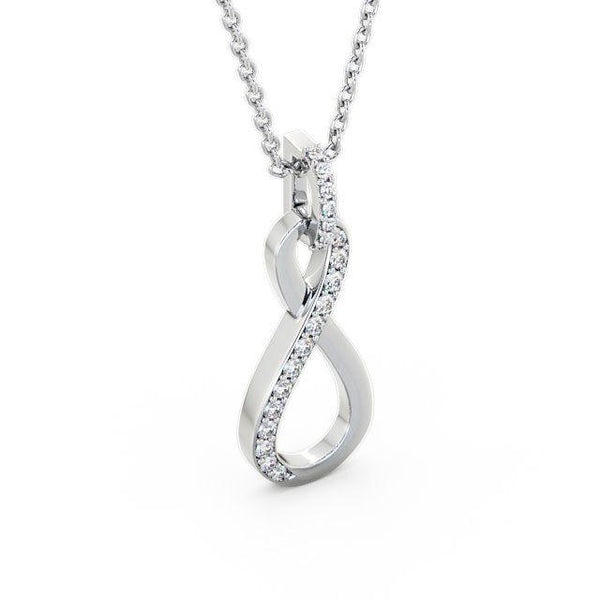 Drop Infinity Pendant 0.35ct