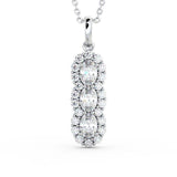 Drop Vintage Style Pendant 1.85ct