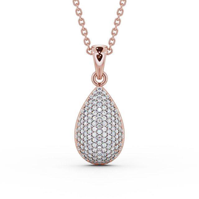 Drop Pavé Set Pendant 0.70ct