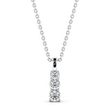 Drop 3 Stone Pendant 0.70ct