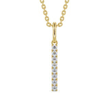 Drop Bar Pendant 0.20ct