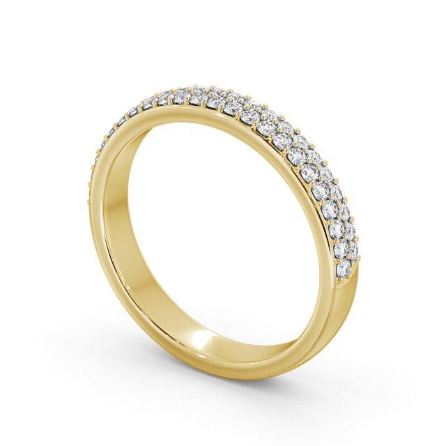 Half Eternity Ring, Round Cut Double Row