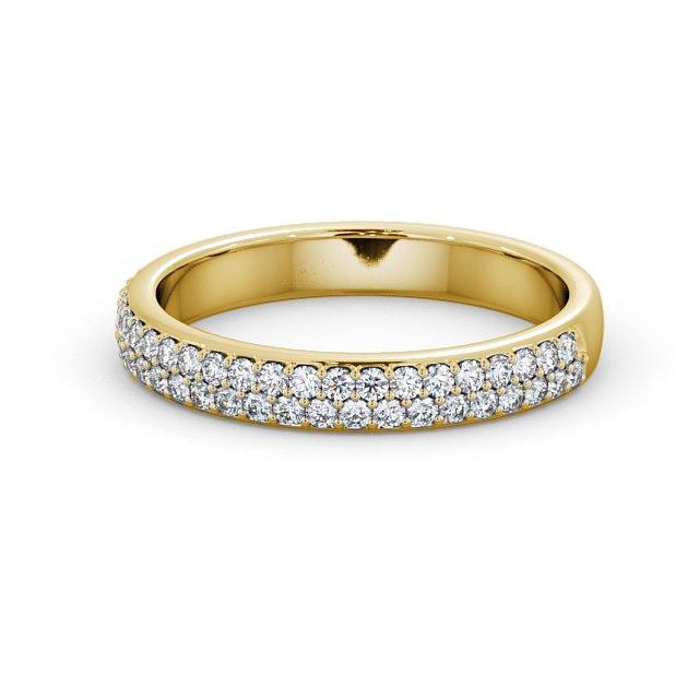 Half Eternity Ring, Round Cut Double Row