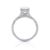 2.00ct Oval Cut Moissanite, Classic Engagement Ring, Available in White Gold or Platinum