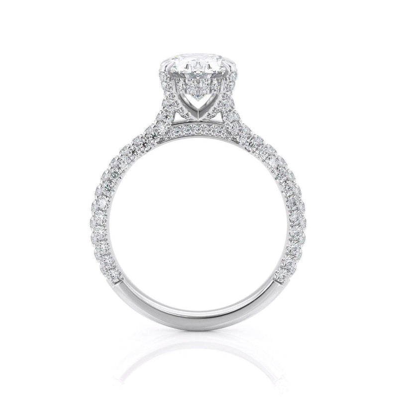 2.00ct Oval Cut Moissanite, Classic Engagement Ring, Available in White Gold or Platinum