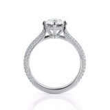 1.50ct Oval Cut Moissanite, Classic Engagement Ring, Available in White Gold or Platinum