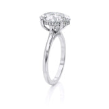 3.50ct Oval Cut Moissanite, Classic Engagement Ring, Available in White Gold or Platinum