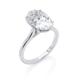 3.50ct Oval Cut Moissanite, Classic Engagement Ring, Available in White Gold or Platinum