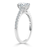 Lab-Diamond Oval Cut Engagement Ring, Classic Style, Choose Your Stone Size and Metal