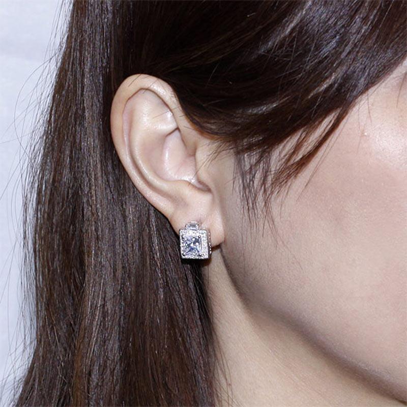 That sparkle shop princess cut studs
