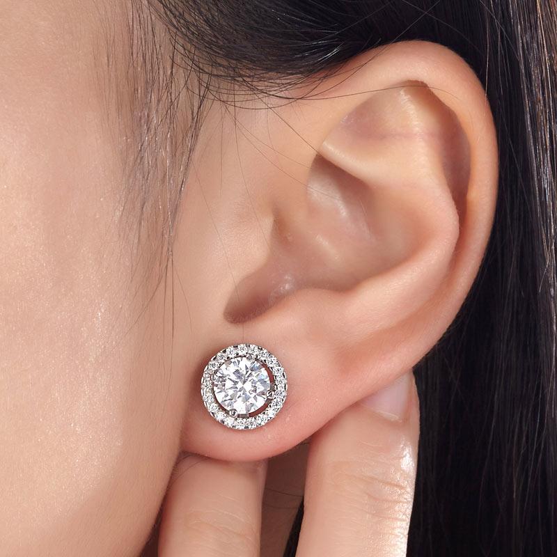 925 earring with diamonds cheap