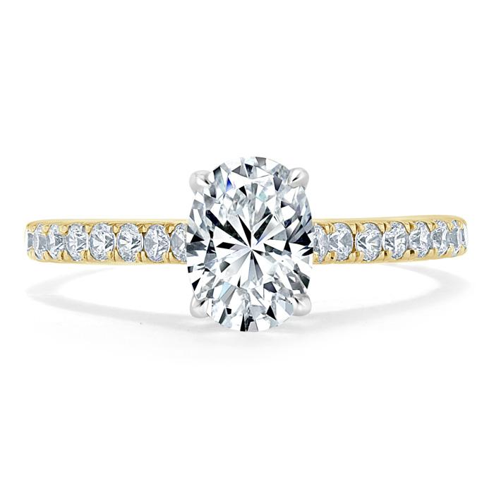 1.20ct  Oval Cut Moissanite Engagement Ring, Classic Style,  Available in White Gold, Platinum, Rose Gold or Yellow Gold