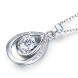 1.00ct Bridesmaid Pendant, Diamond Bridesmaid Necklace, 925 Silver