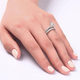 1.00ct Round Brilliant Cut Diamond Bridal Ring Set