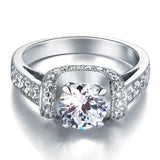 1.25ct Vintage Diamond Engagement Ring, Round Brilliant Cut, 925 Silver