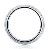 0.80ct Daimond Eternity Ring, 6.00mm Wide, 925 Sterling Silver