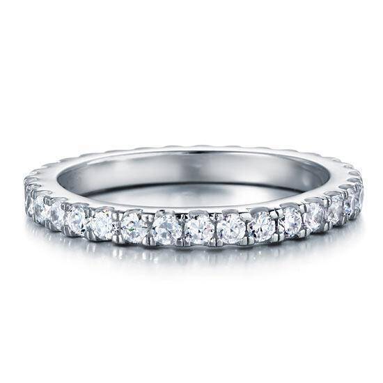 0.70ct Round Brilliant Cut Full Diamond Eternity Ring