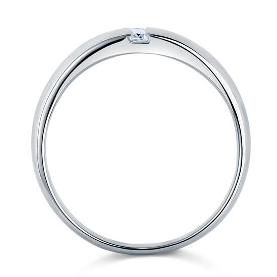 0.35ct Men's Contemporary Wedding Band Set In Solid Sterling Silver 925