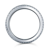 0.80ct Men's Contemporary Wedding Band Set In Solid Sterling Silver 925