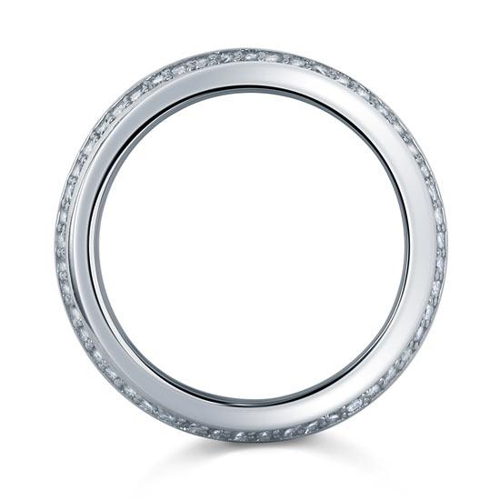 0.80ct Men's Contemporary Wedding Band Set In Solid Sterling Silver 925