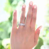 1.00ct Vintage Round Cut Diamond Engagement Ring, 925 Sterling Silver